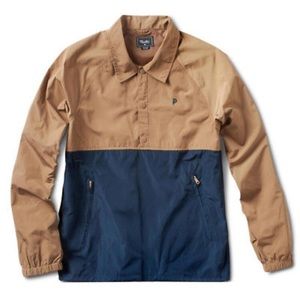 Primitive Navy & Camel Anorak Coaches Jacket